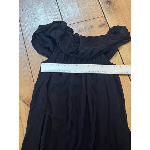 Mossimo Women's little black dress ruffle top. Size XS. casual beach wedding - Picture 4 of 6